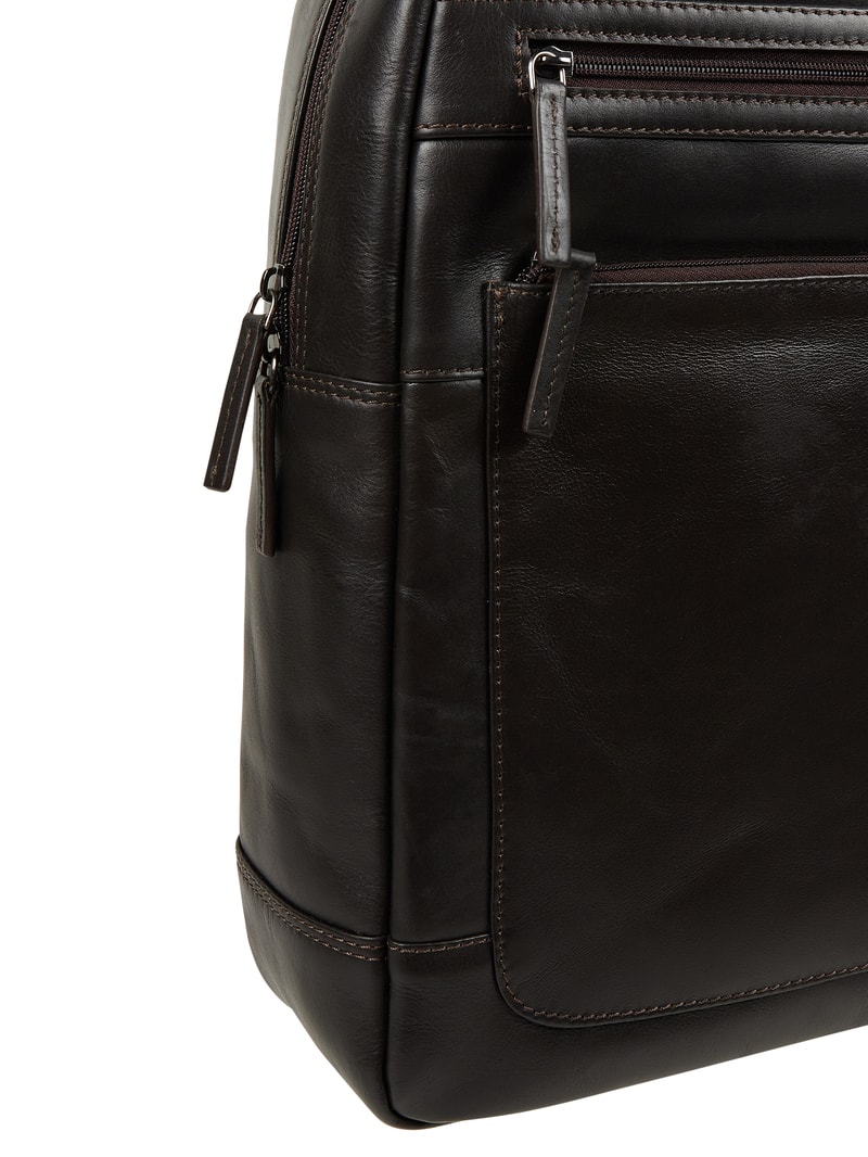 Rucksack mit Laptopfach Modell 'Corso' in dunkelbraun