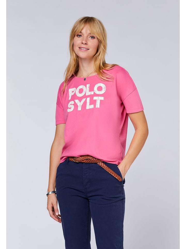 Polo Sylt Shirt in Pink günstig kaufen