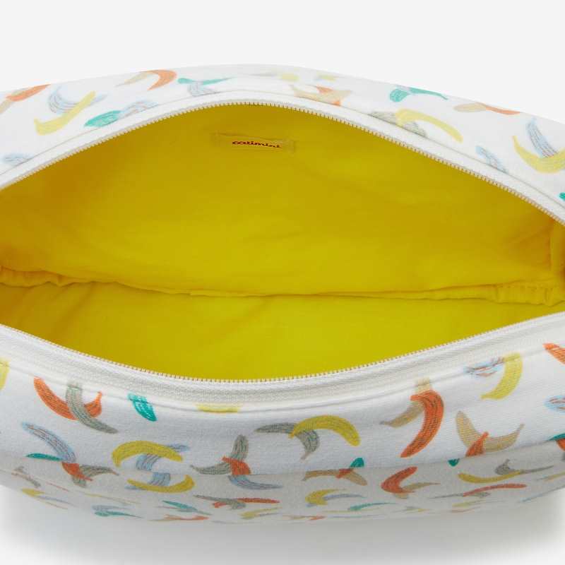 Trousse de toilette bébé à motifs bananes blanc Catimini