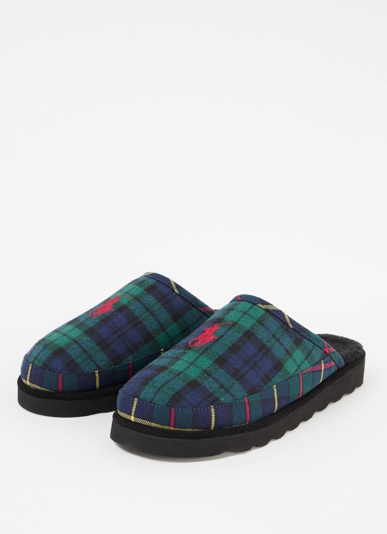 Ralph Lauren Reade papucs kockás mintával