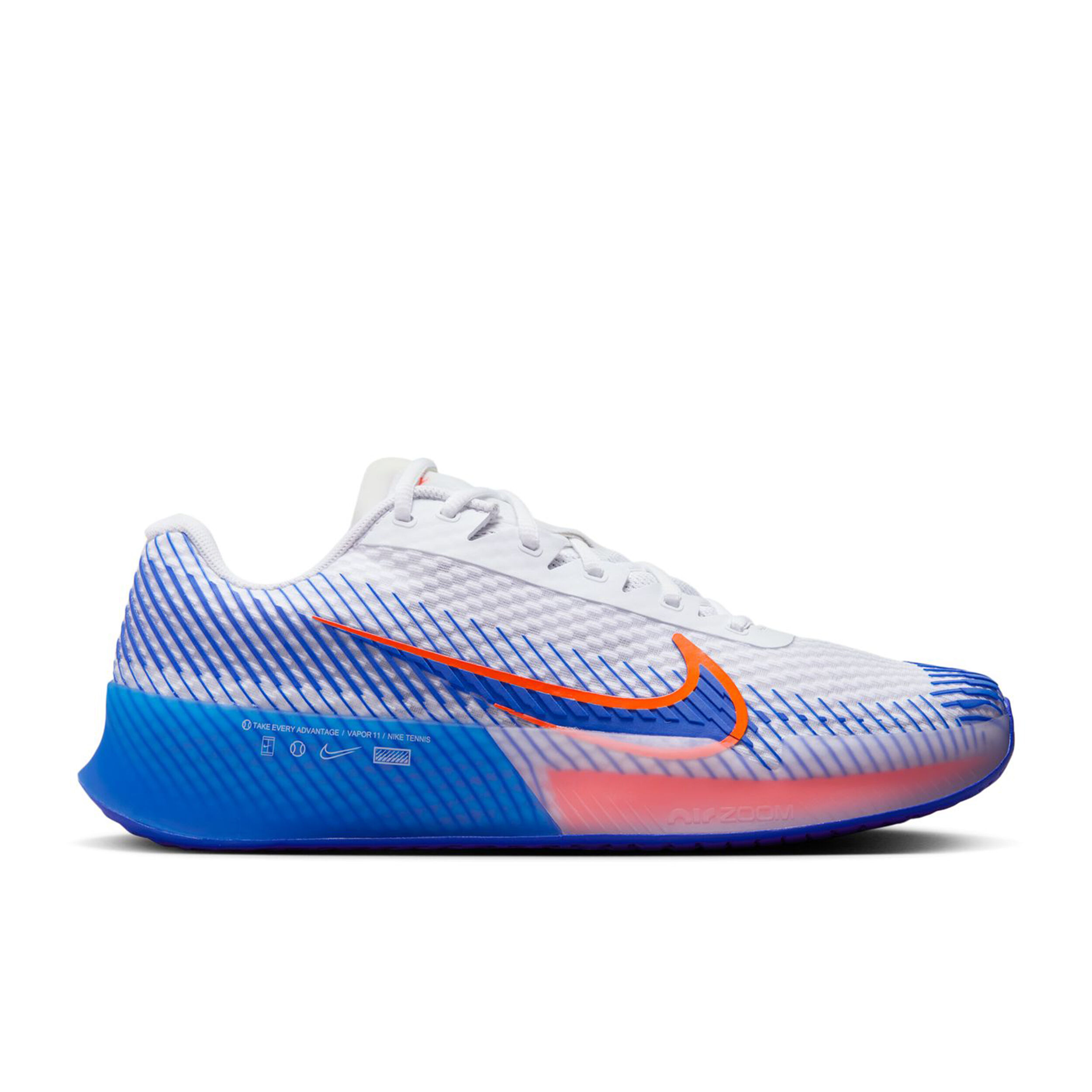 Air Zoom Vapor 11 Allcourtschuh Herren - Weiß, Blau