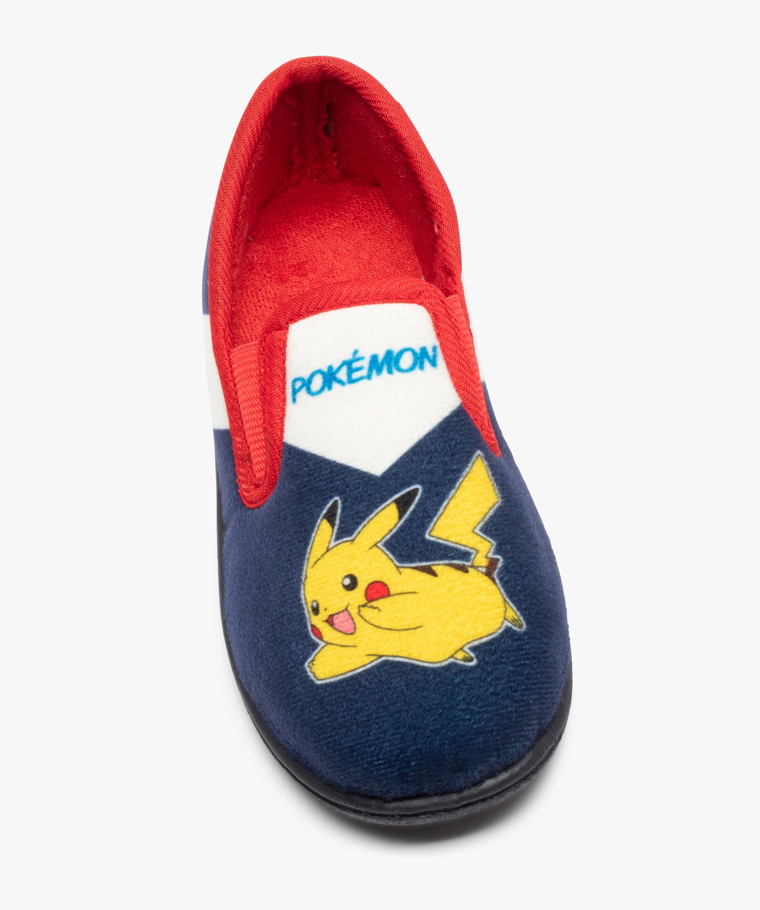 Chaussons enfant en velours imprimé - Pokémon bleu | GEMO