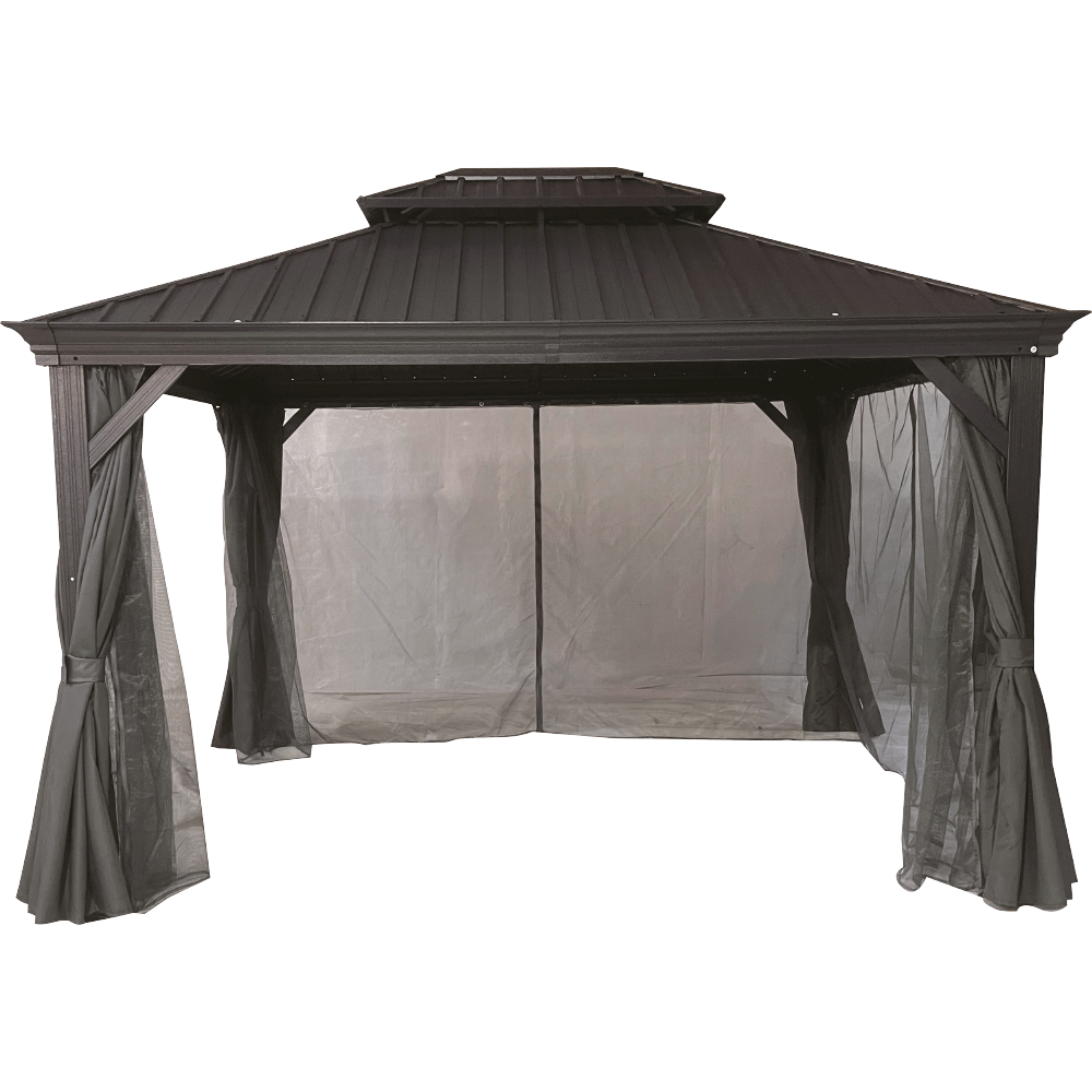 CHILLROI Garten Pavillon-/ Pergola Prato - ca. 360 x 480 x 290 cm