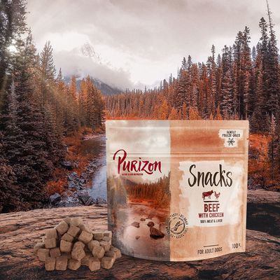 Purizon Snack Rind mit Huhn - getreidefrei
