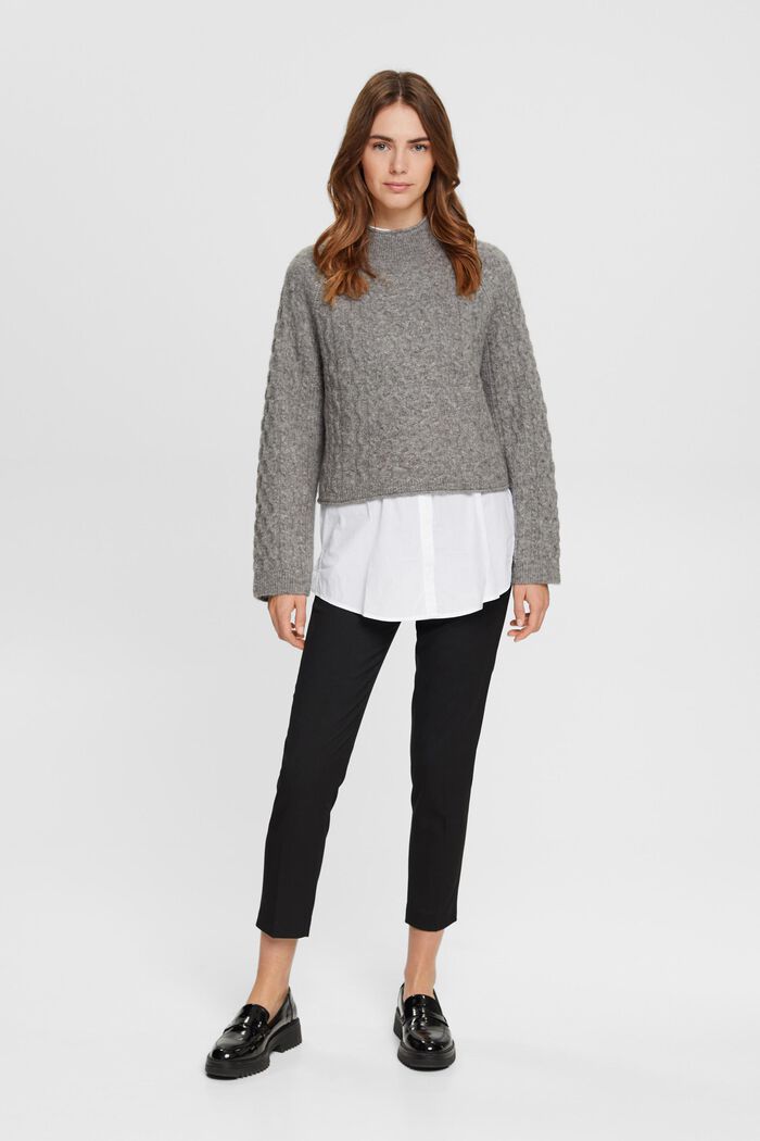 Mid-Rise-Hose mit ausgestelltem Bein
