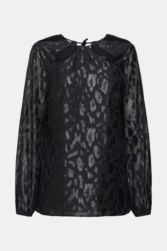 Chiffonbluse mit Muster