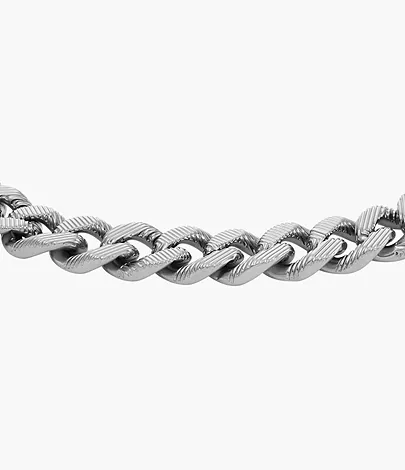 Fossil Armband Harlow Linear Texture Chain Edelstahl