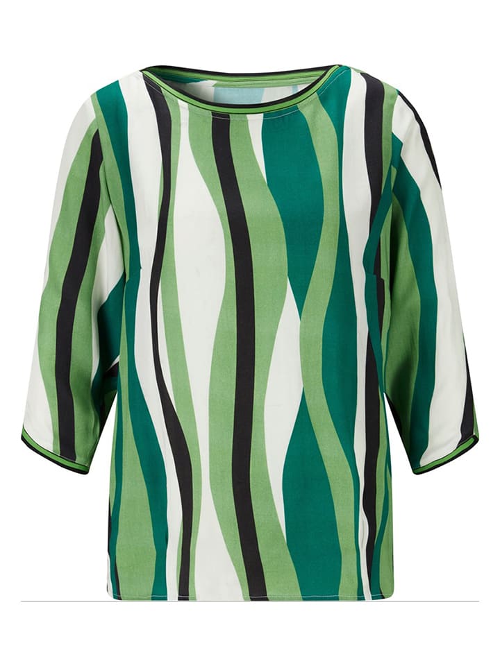 WITT WEIDEN Bluse in Grün/ Weiß günstig kaufen