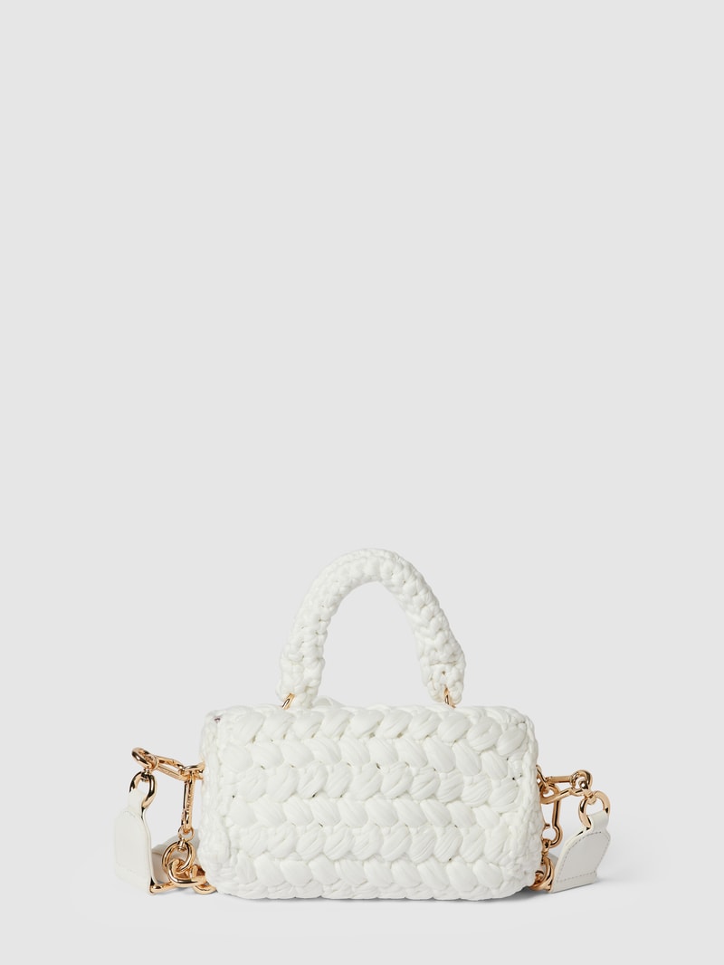Handtasche mit Zopfmuster Modell 'Jodie' in weiß