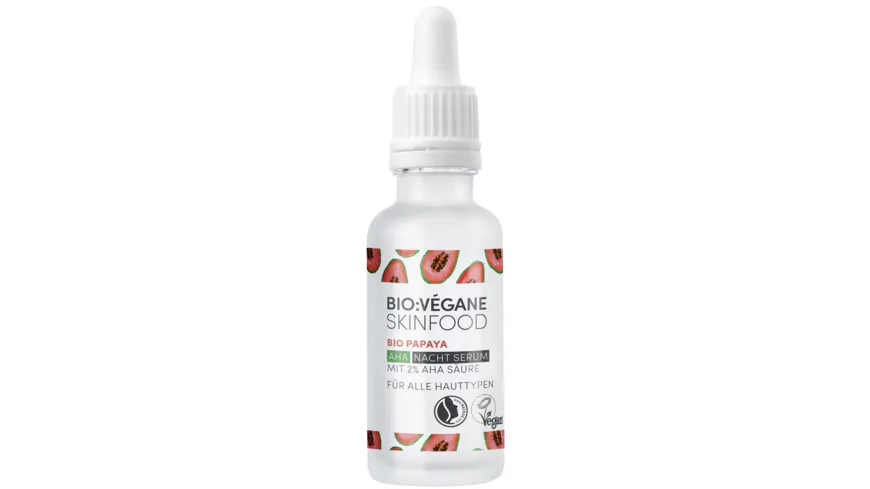 BIO:VÉGANE SKINFOOD Bio Papaya AHA Nacht Serum 30 ml