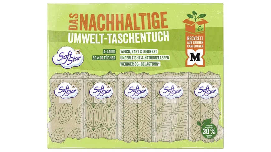 SoftStar Taschentücher  4-lagig RC Nature