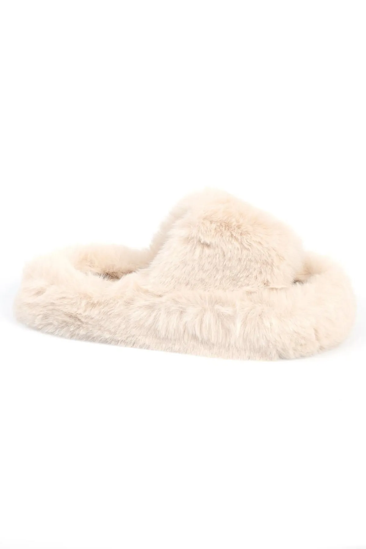 Capone Outfitters  Cremefarbene Hausschuhe für Damen