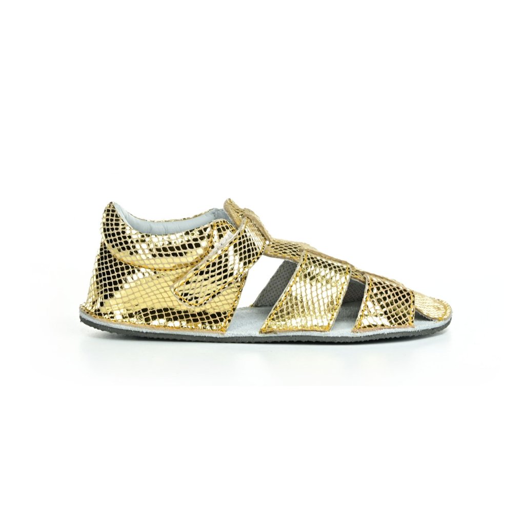 Ef Gold Glitter Barfußsandalen