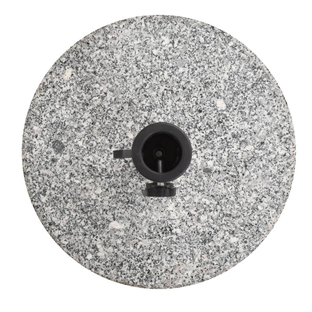 vidaXL Schirmhalter Sonnenschirmständer Granit Rund 20 kg