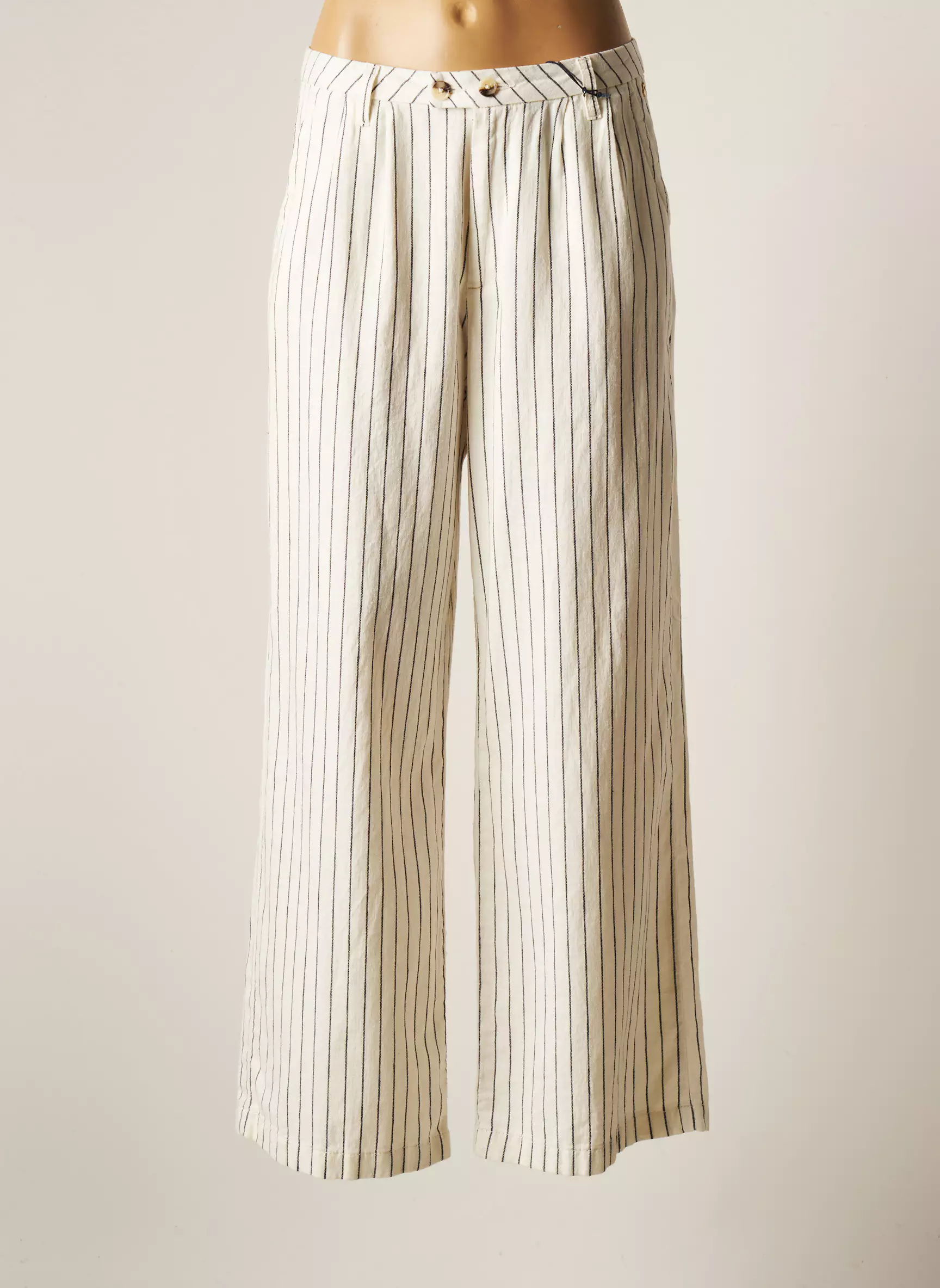 Freeman T Porter Pantalons Larges Femme couleur blanc