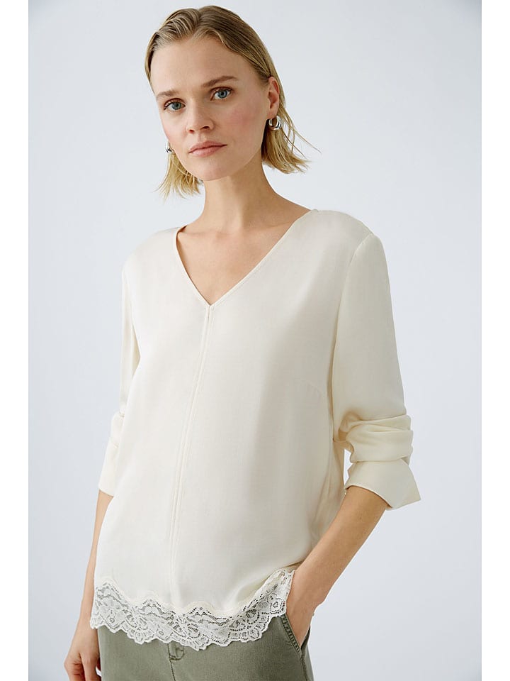 Oui Bluse in Creme günstig kaufen