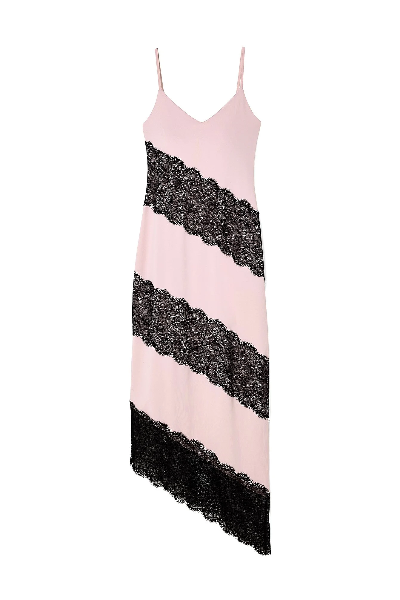 Lace Detail Assymetric Dress