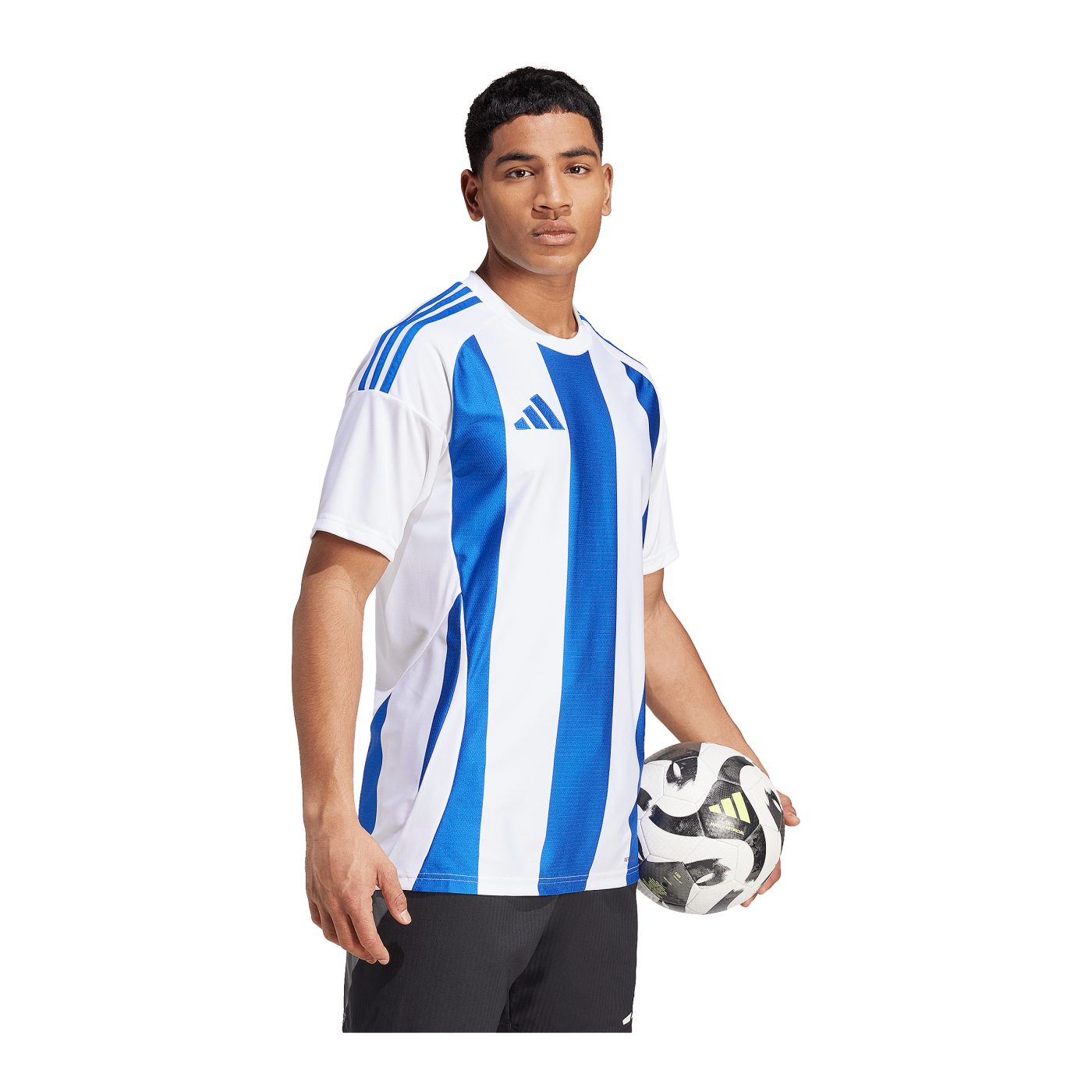 adidas Striped 24 Trikot Weiss Blau