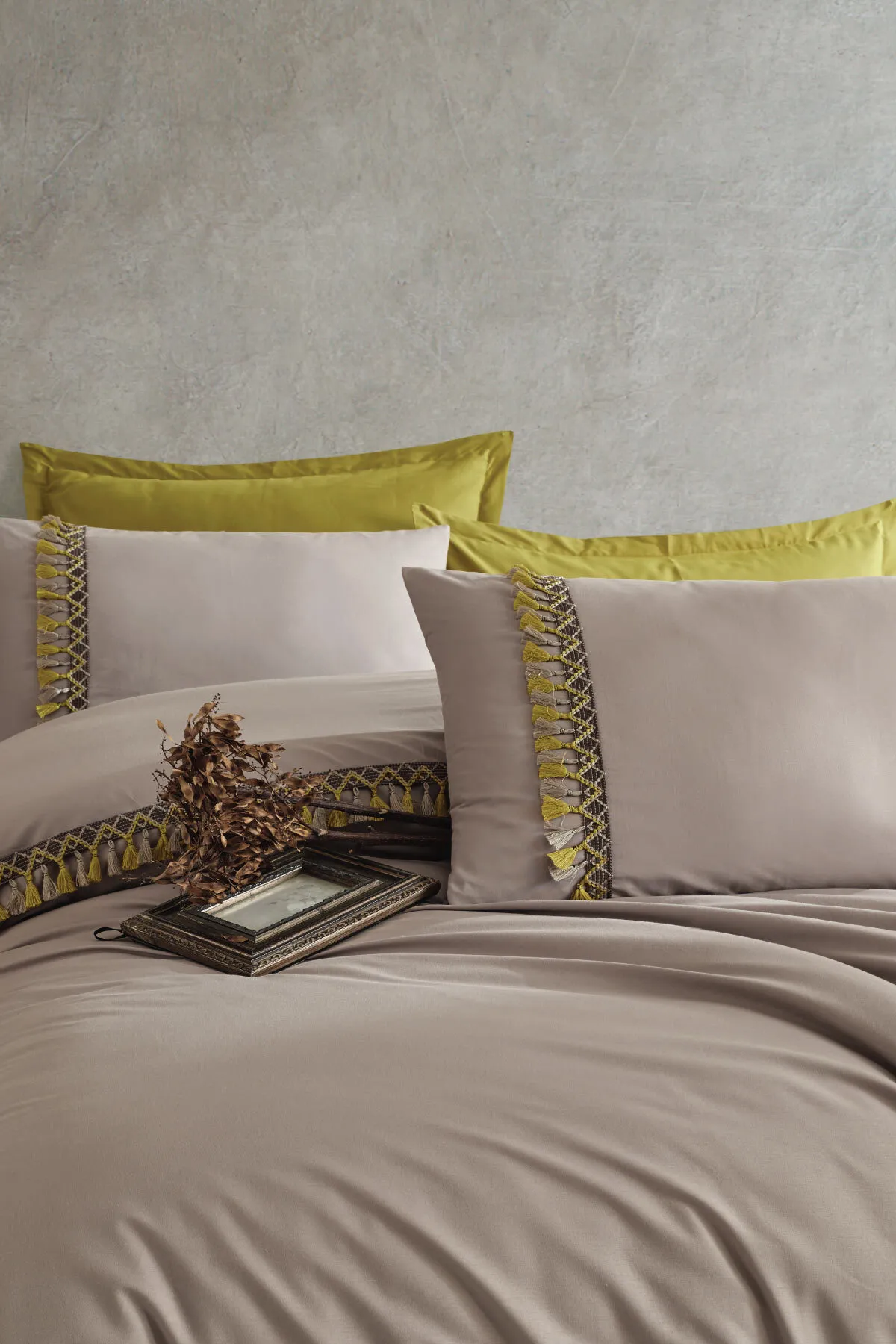 Nordqueen  Bettwäsche Einzelbett - Beige - Unifarben