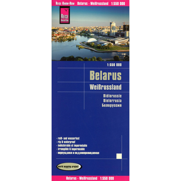 Reise Know-How Landkarte Weißrussland / Belarus (1:550.000) - Straßenkarte