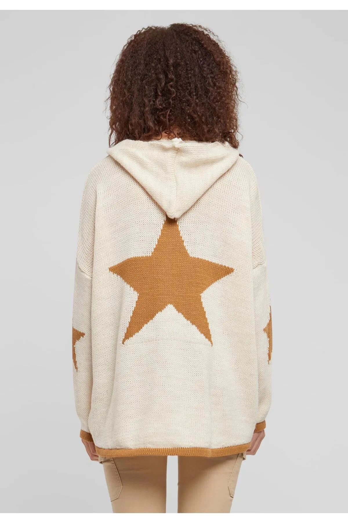 Cloud5ive  Damen Cloud5ive Damen Oversized Hoodie mit Stern Print hinten