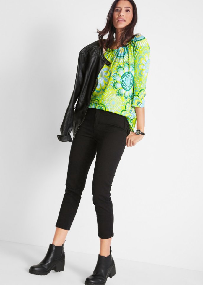 Baumwoll Shirt, 3/4-Arm