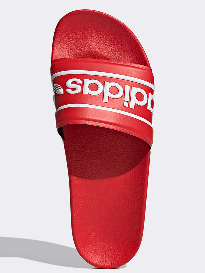 adidas Pantoletten in Rot günstig kaufen
