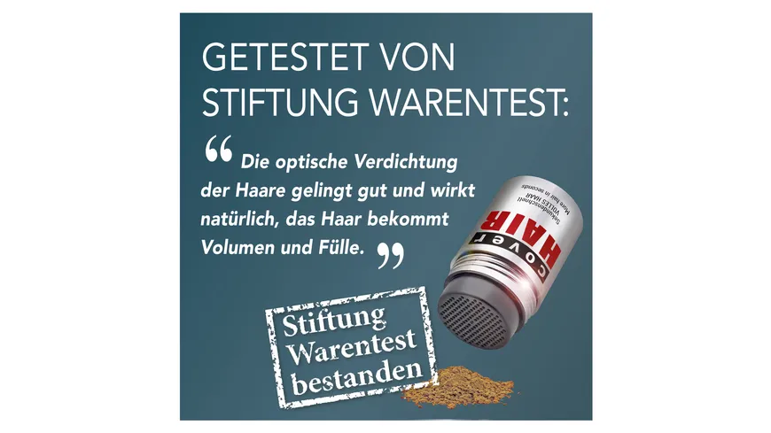 Cover Hair Streuhaar Haarverdichter 14 g medium brown