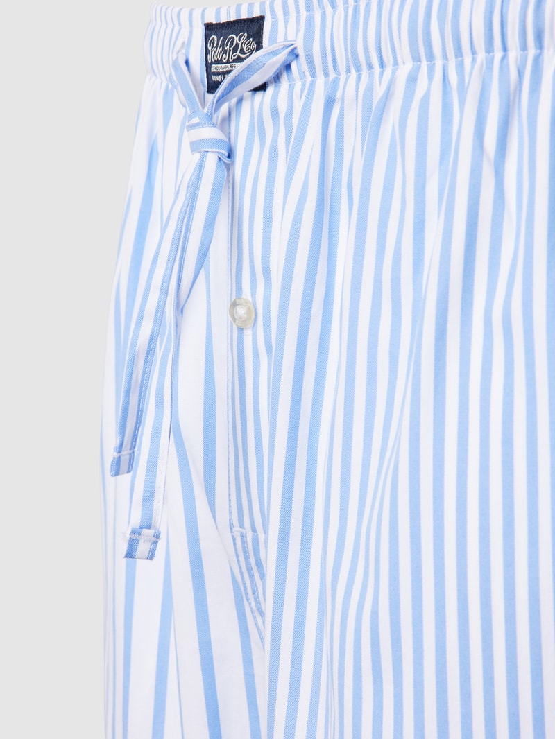 Pyjama-Hose mit Streifenmuster in blau