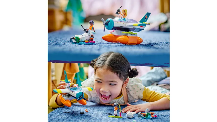 LEGO Friends 41752 Seerettungsflugzeug, Flugzeug-Spielzeug & Mini-Puppen