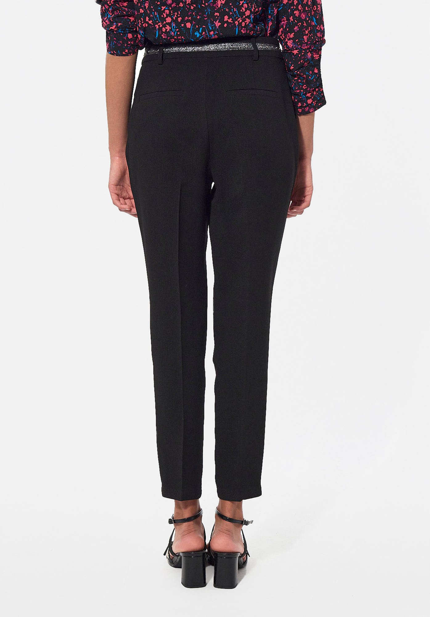 PEACE  Pantalon noir Femme