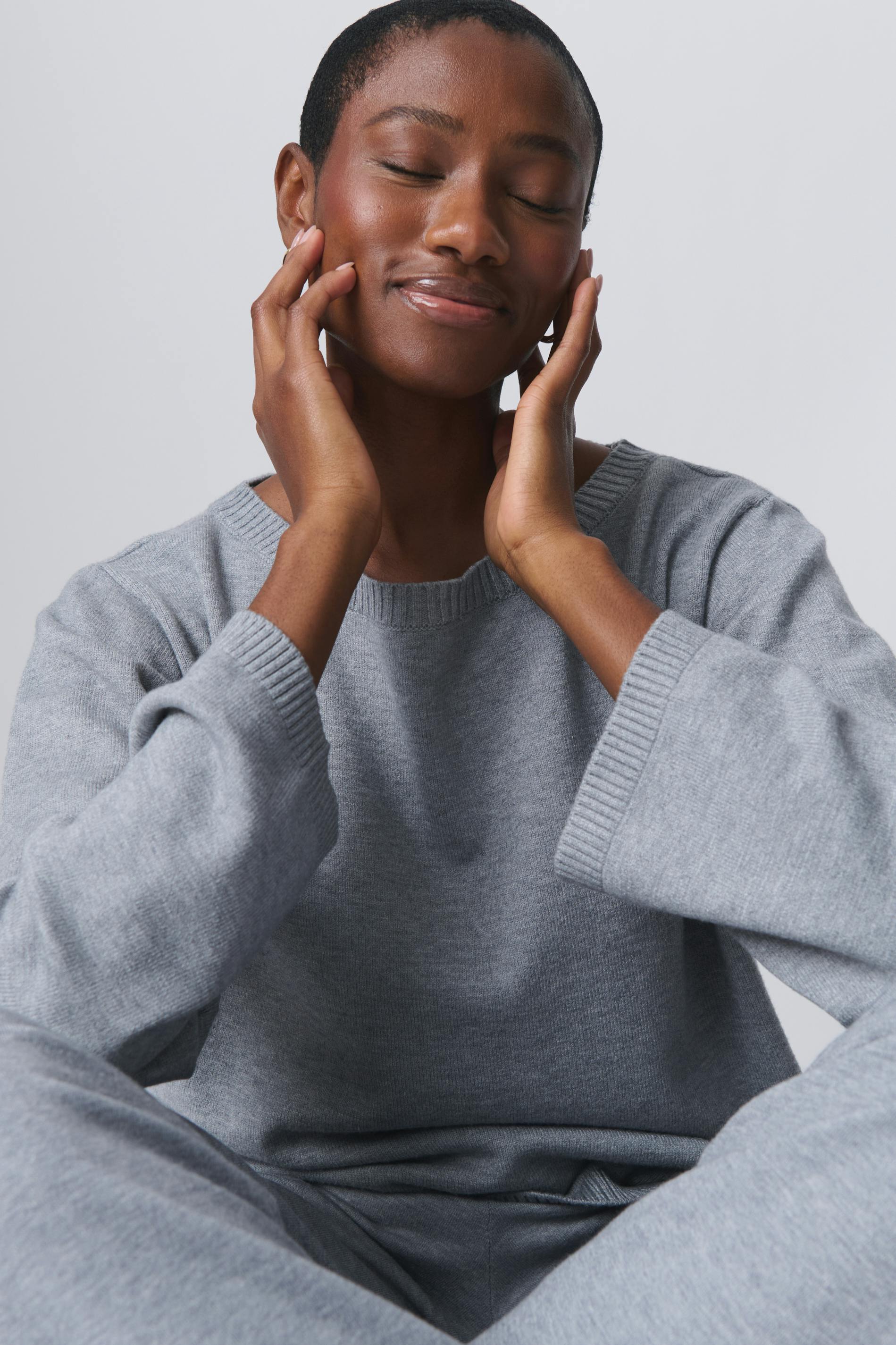 Knitted boatneck top