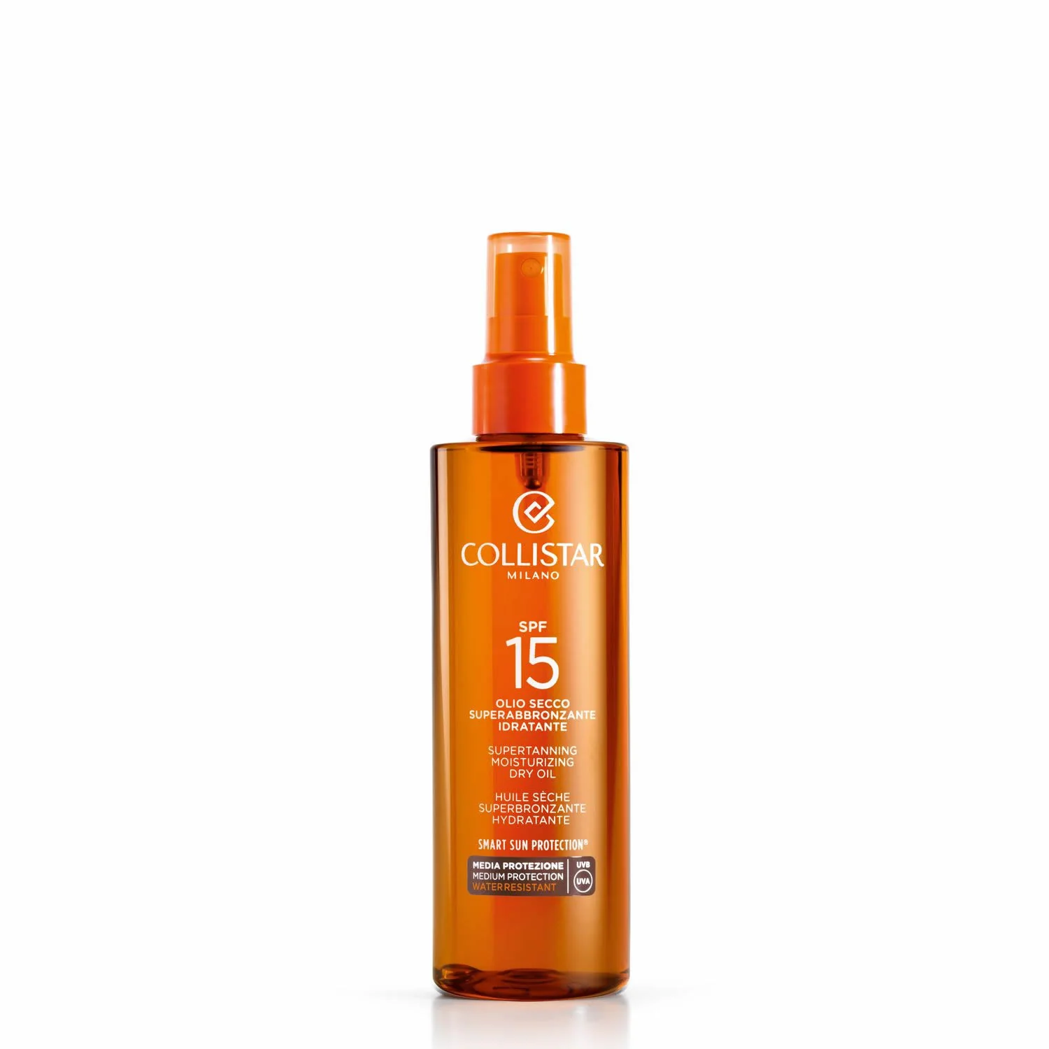 Abbronzatura Olio Idratante Superabbronzante SPF15 - Olio solare corpo media prot.