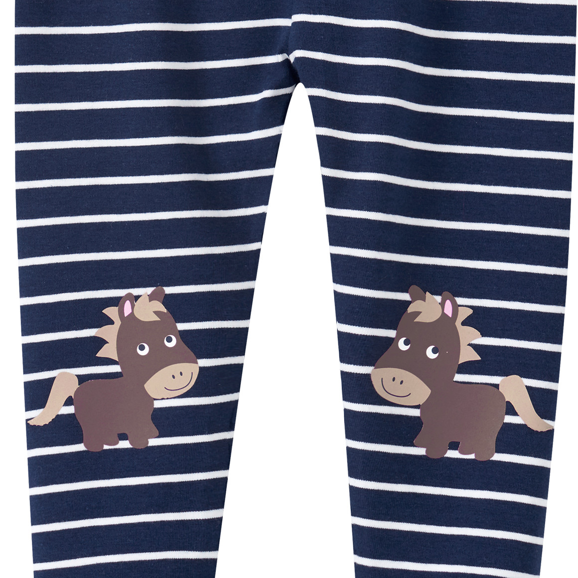 Mädchen Leggings mit Pferde-Print