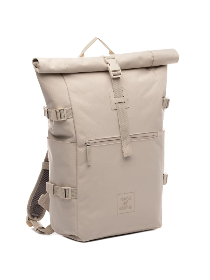 SONS OF ALOHA Rucksack XL RollTop Rucksack KANE erweiterbar| Laptop-Fach groß in beige günstig kaufen onesize