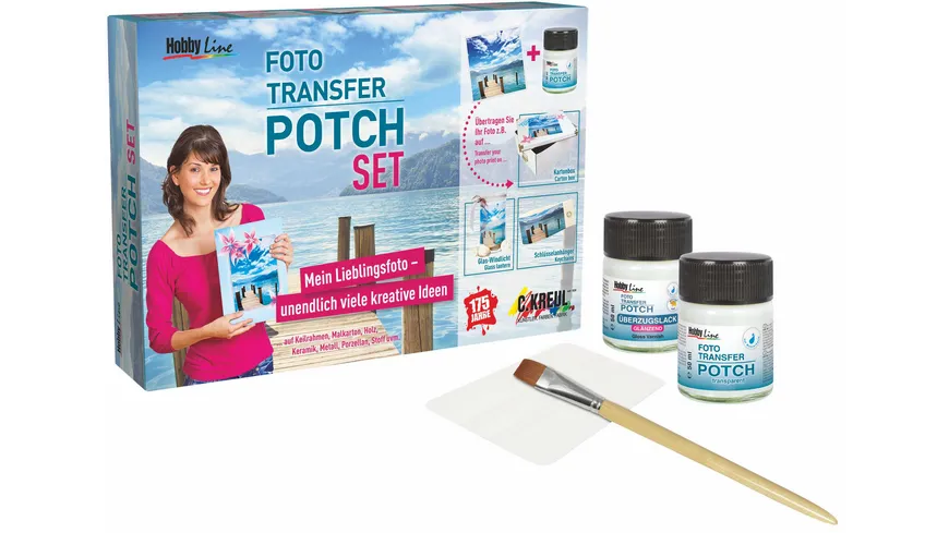 KREUL Hobby Line Foto Transfer Potch Set 100 ml