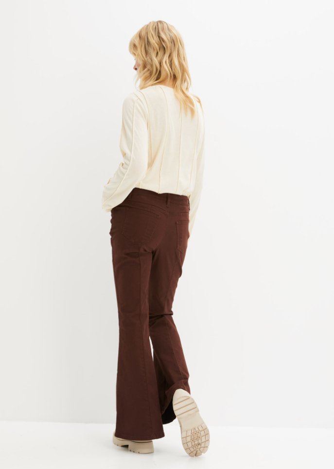 Schlaghose aus Twill