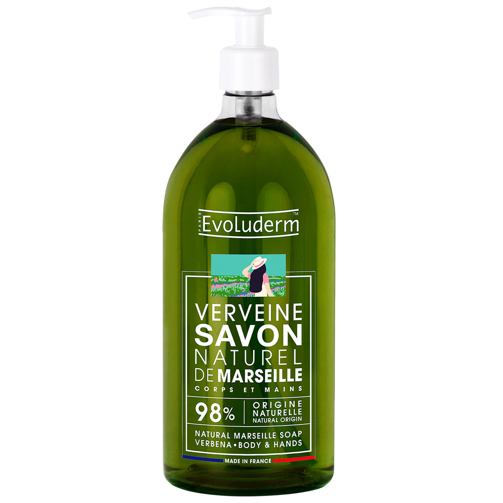 evoluderm Savon Naturel de Marseille Savon Naturel de Marseille Verveine - 1000 ml