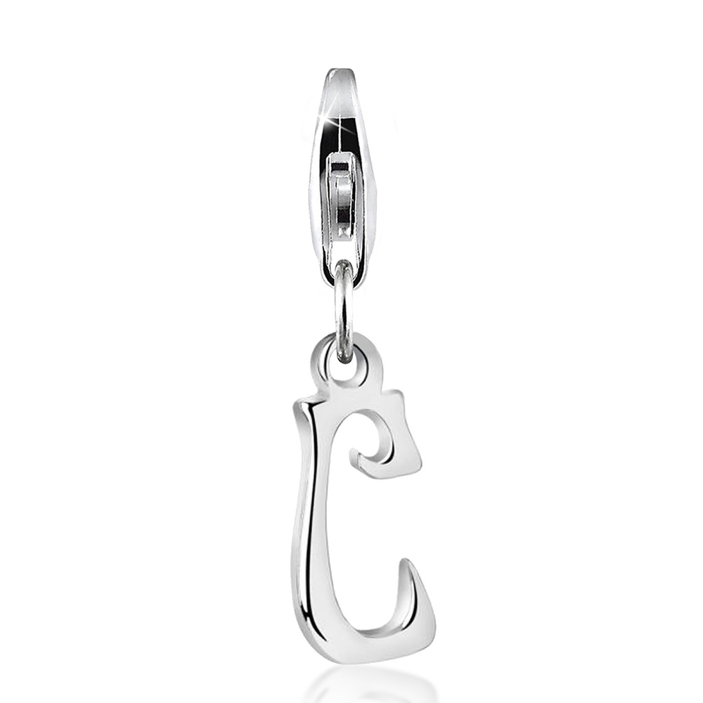 Nenalina Nenalina Amulette Pendentif Charm Lettre en argent sterling 925 pour tous les s p Pendentif