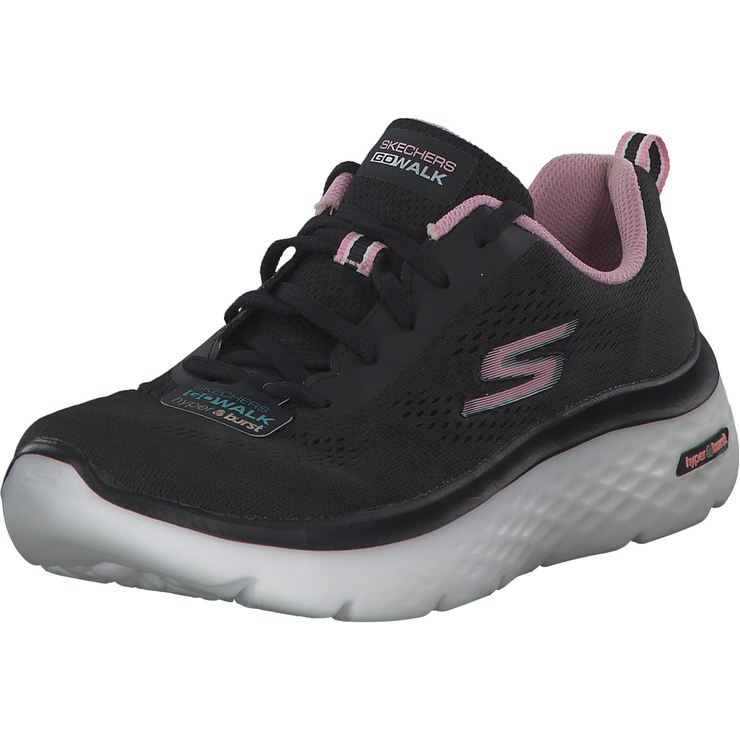 Skechers 124578, Sneakers Low, Damen, black/pink