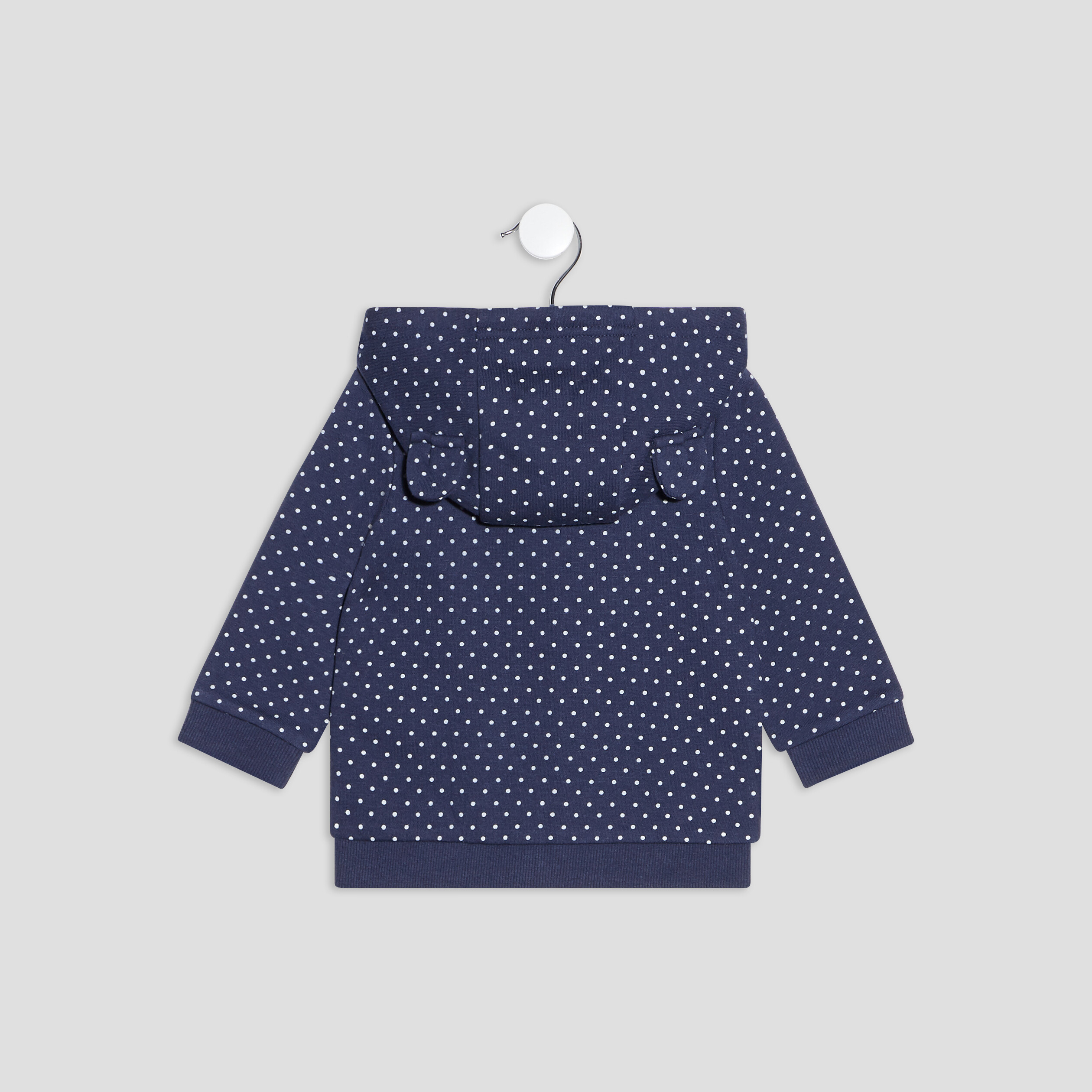 Sweat zippé à capuche bleu marine bébé garçon | La Halle