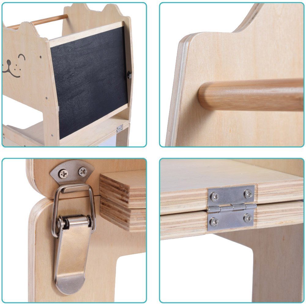 LOMOS Stehhilfe Küchenhelfer Learning Tower für Kinder aus Holz ab dem Stehalter