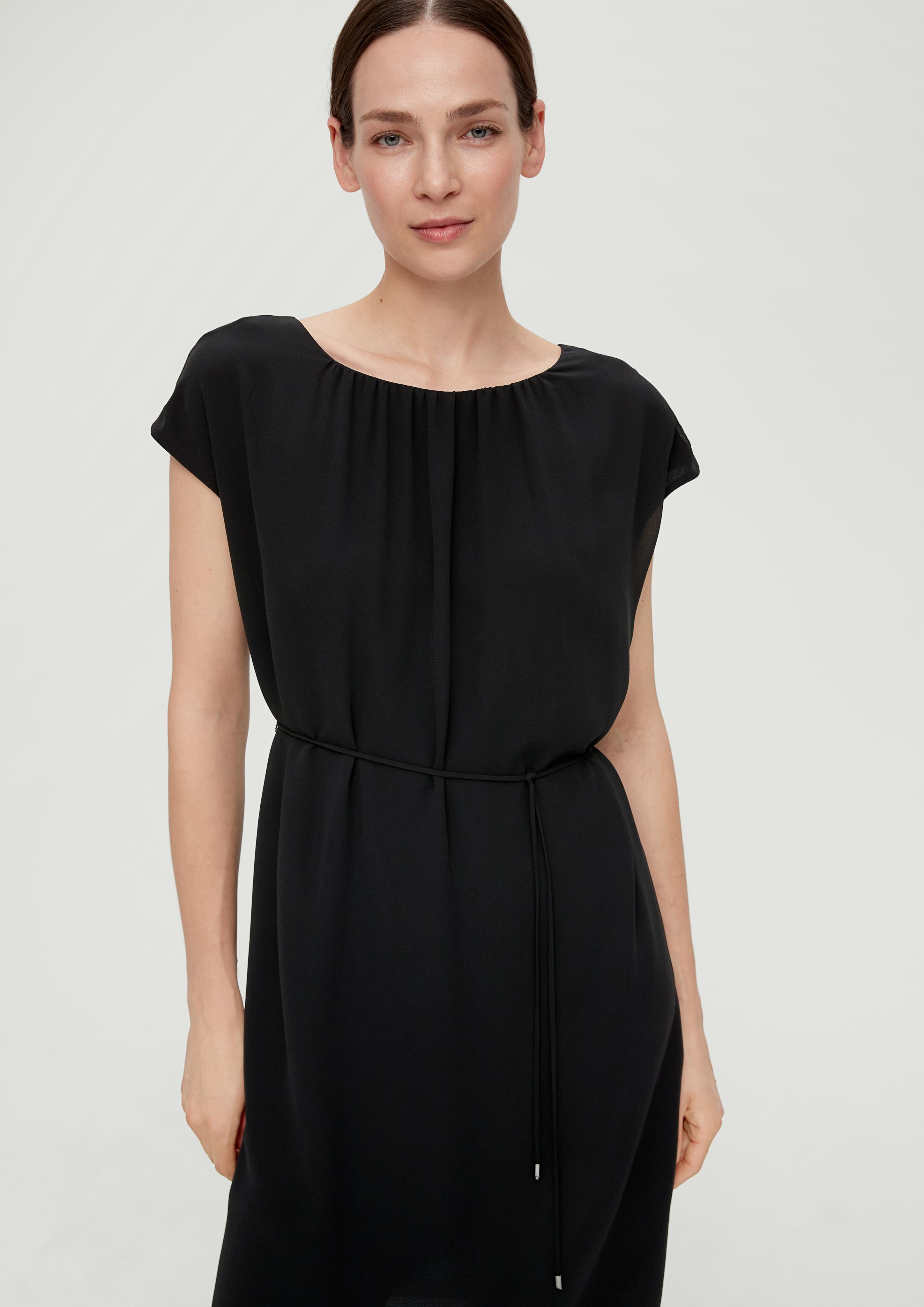 Chiffonkleid mit Raffung  2134525-9999