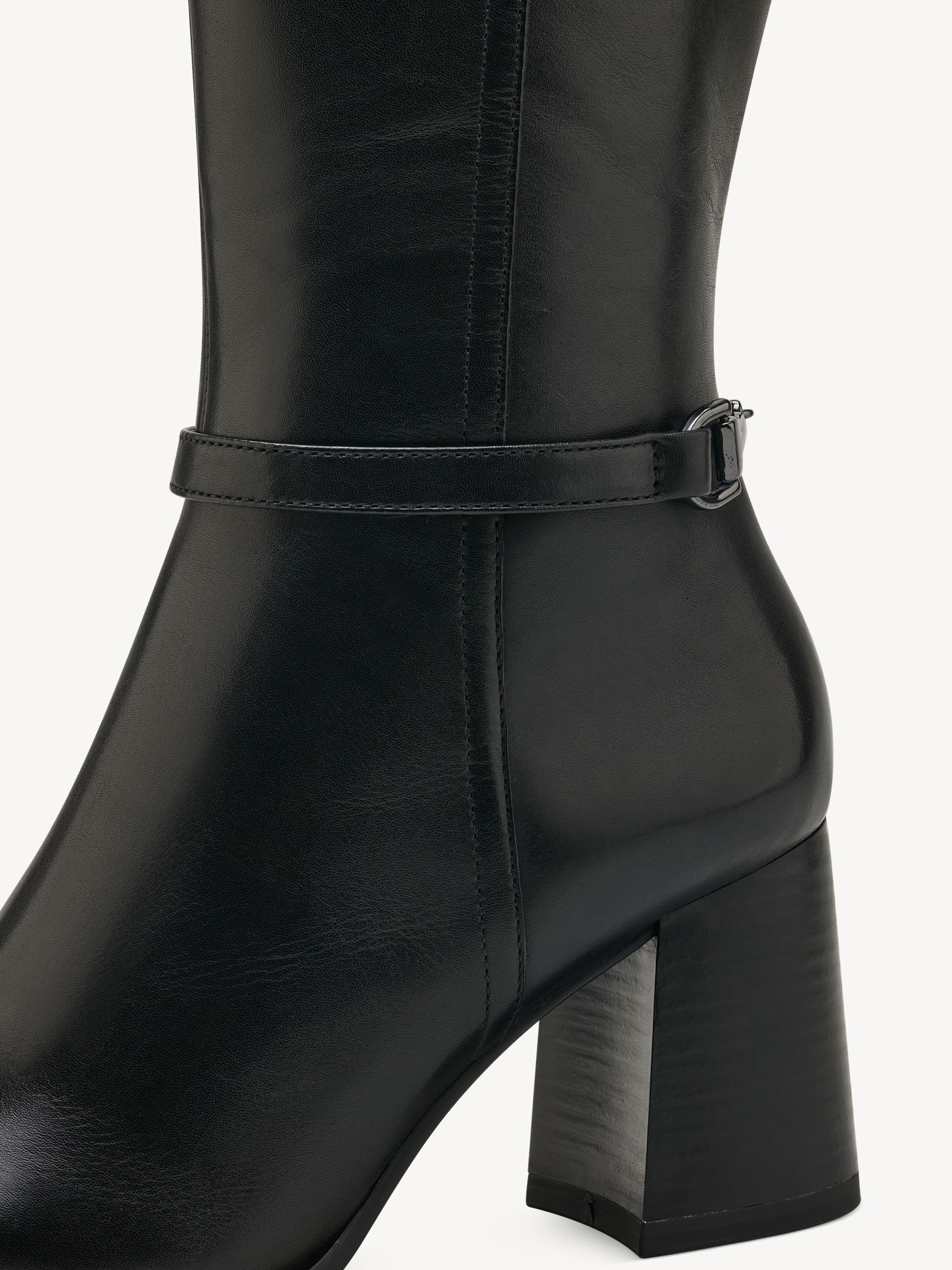 Bottes en cuir - noir
