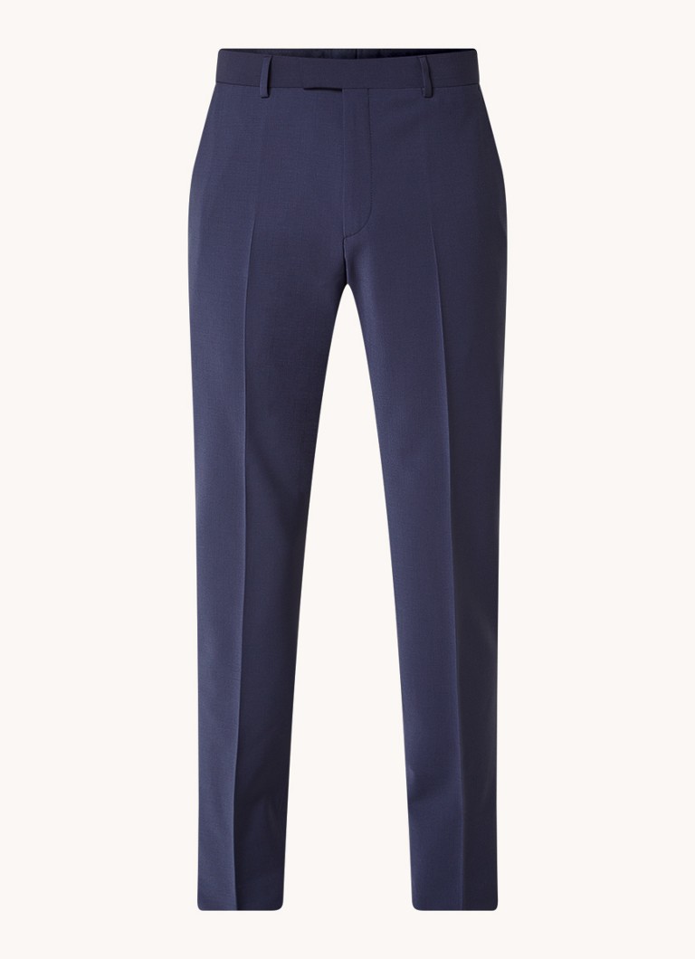 Strellson Madden slim fit pants in wool blend with stitching pockets