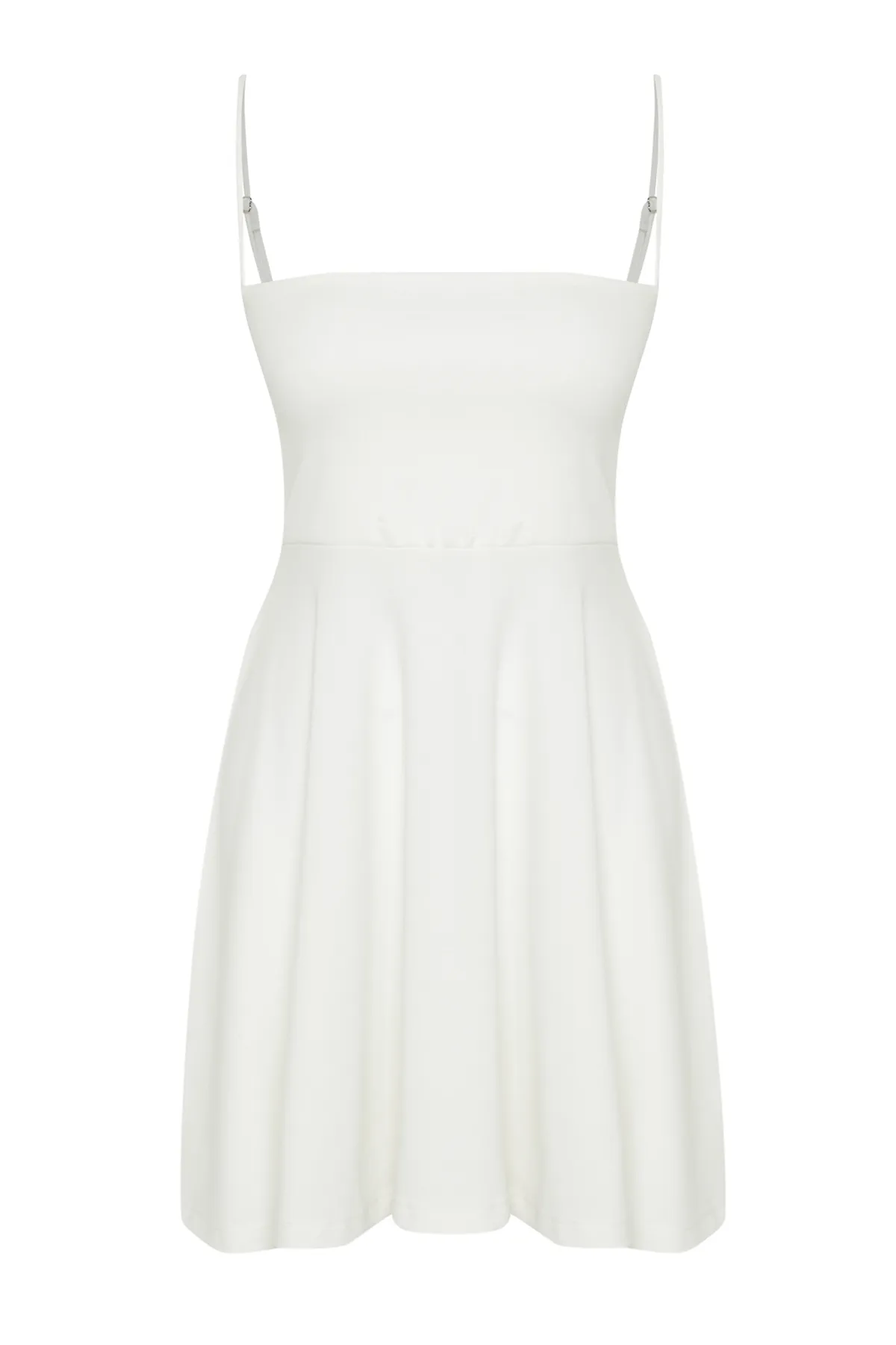 Trendyol Collection  Weißes flaches Schwungrad, flexibel, Skater/Gürtel, Öffnung Mini TWOSS24EL00294