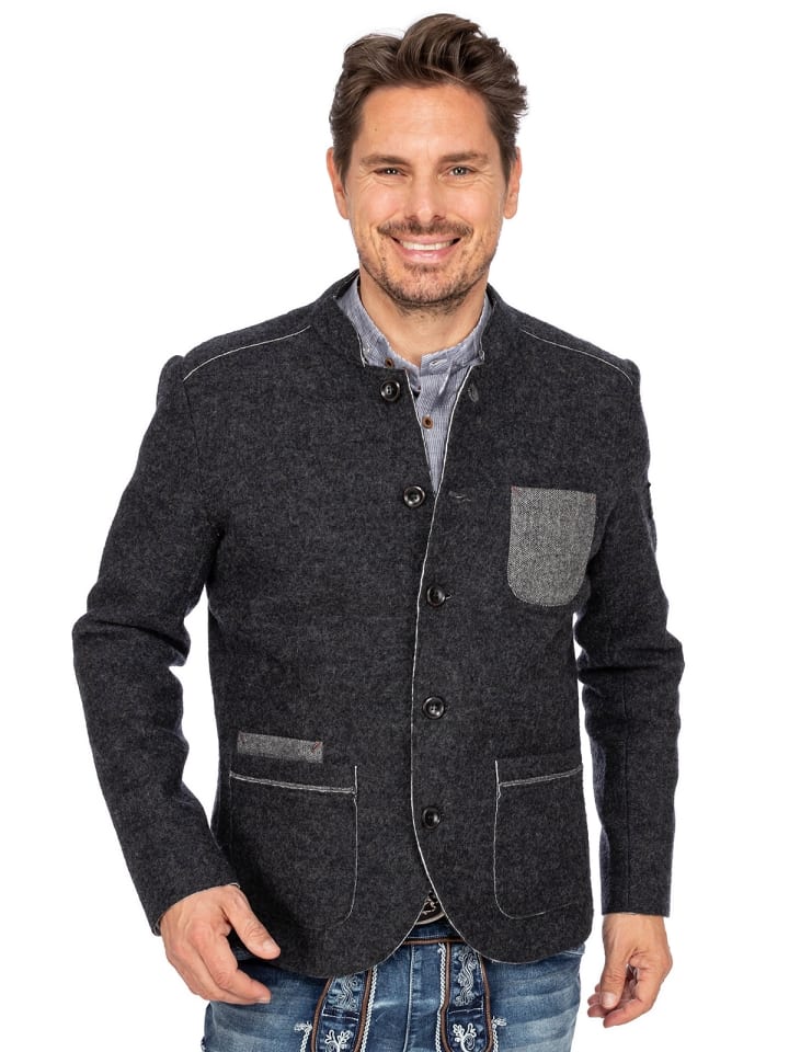 Spieth & Wensky Jacke ANSELM in dunkelgrau günstig kaufen