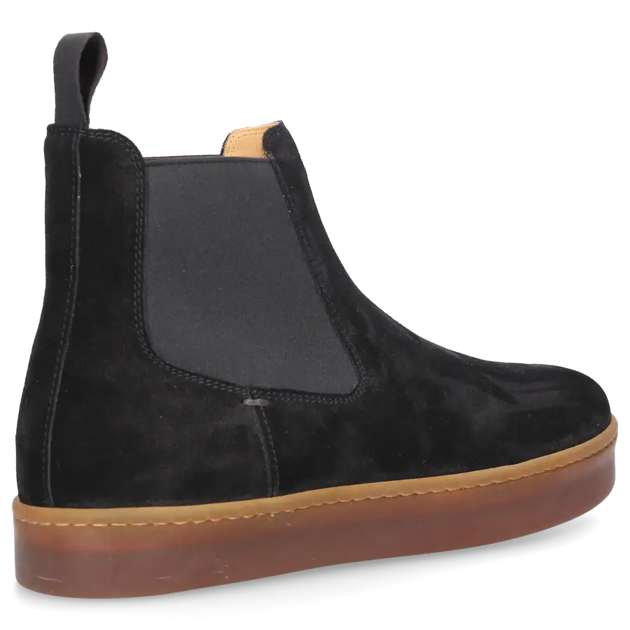 Henderson - Chelsea Boots ADAM Veloursleder - schwarz
