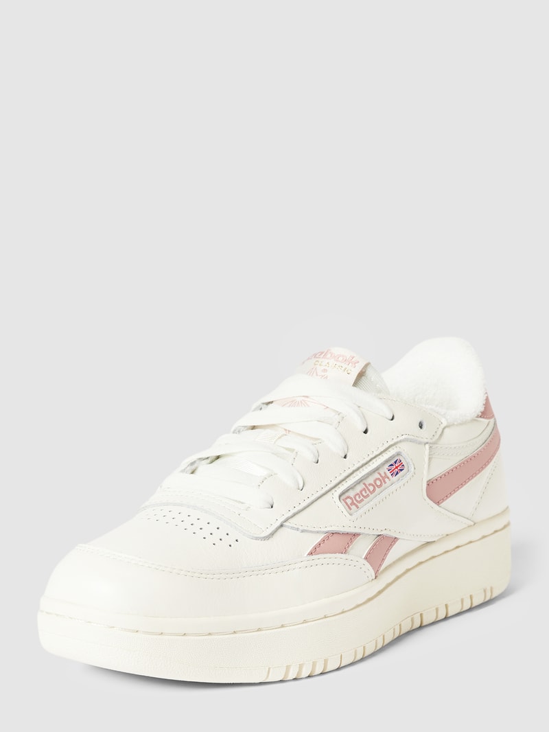 Sneaker mit Label-Details Modell 'CLUB C' in weiß