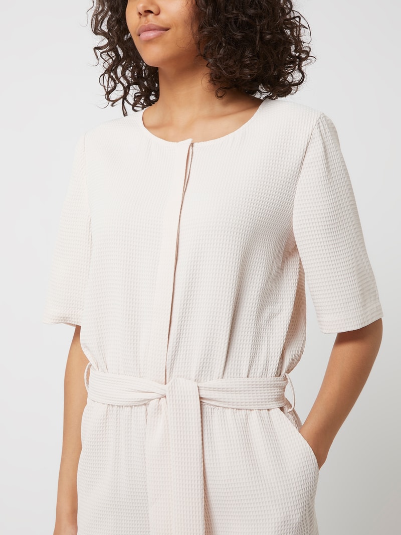 Jumpsuit mit Waffelstruktur Modell 'Roubaix' in sand